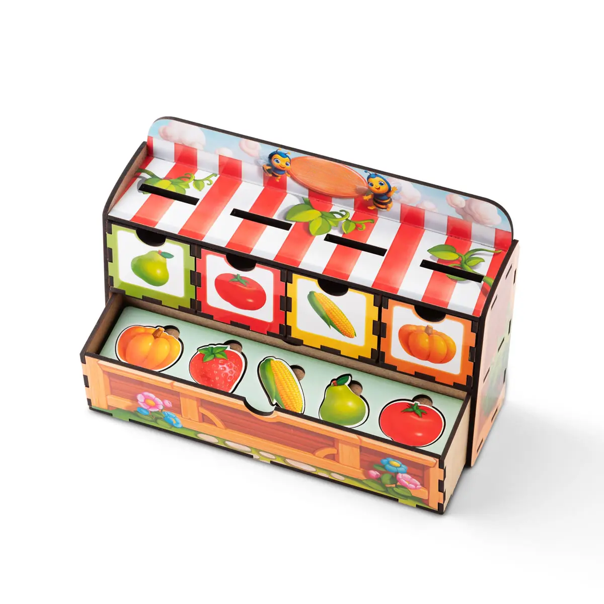 Lavinamasis žaidimas vaikams „Daržovės ir vaisiai“ - Image 3