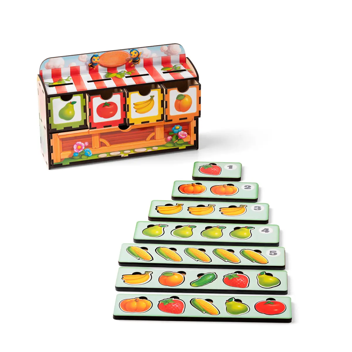 Lavinamasis žaidimas vaikams „Daržovės ir vaisiai“ - Image 5