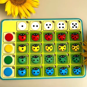 Medinis rūšiuoklis „Boružėlė: spalvos, skaičiavimas ir kryptys“