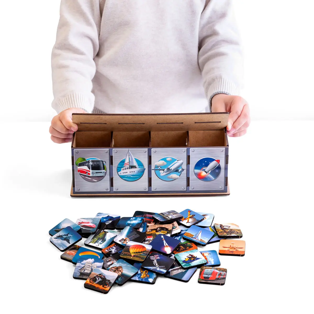 Medinis rūšiuoklis – komodėlė „Transporto rūšys“ - Image 3