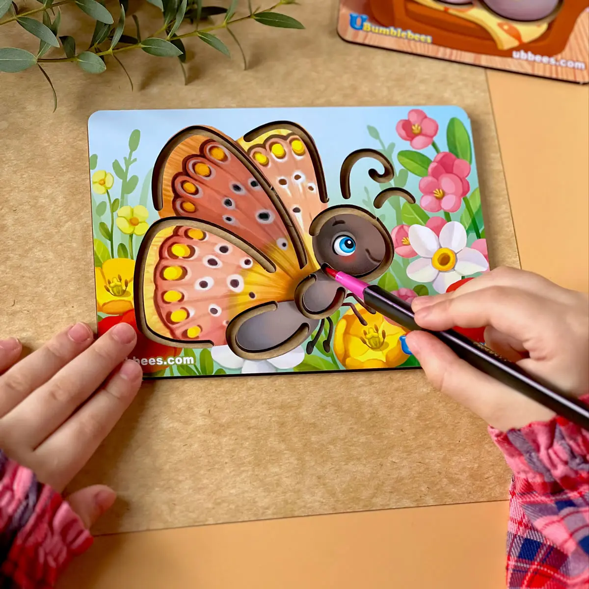 Mediniai piešimo trafaretai – 6 vnt. rinkinyje - Image 9