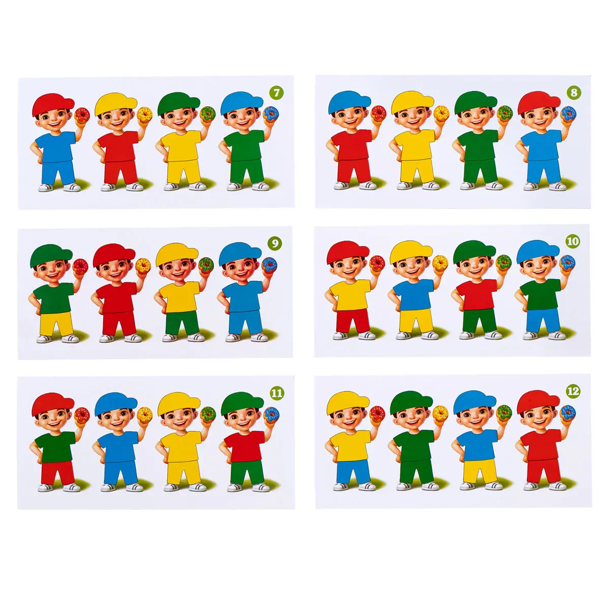 Medinis dėlionės rūšiuoklis „Berniukai su spurgomis“ - Image 3