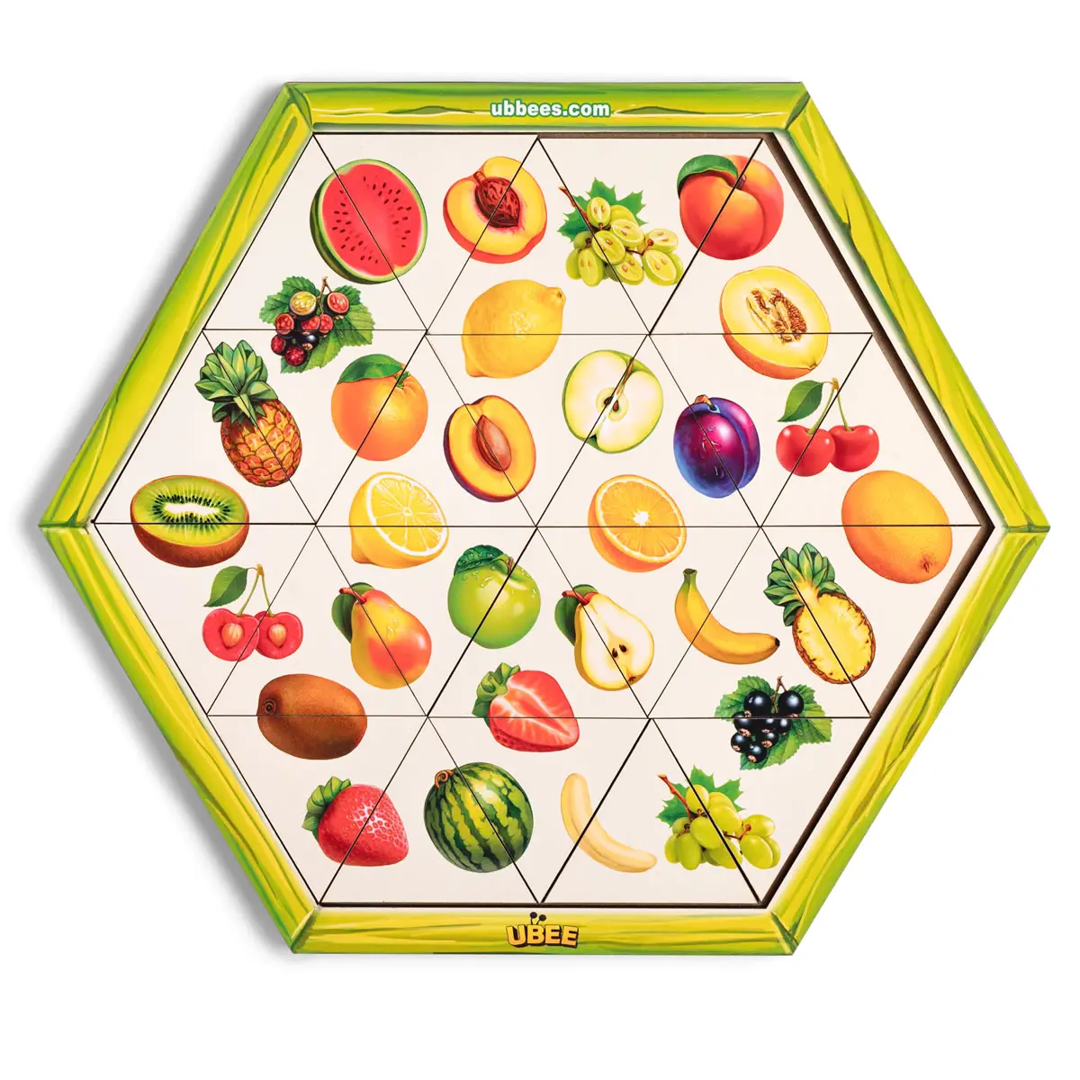 Medinė dėlionė–galvosūkis „Vaisiai“