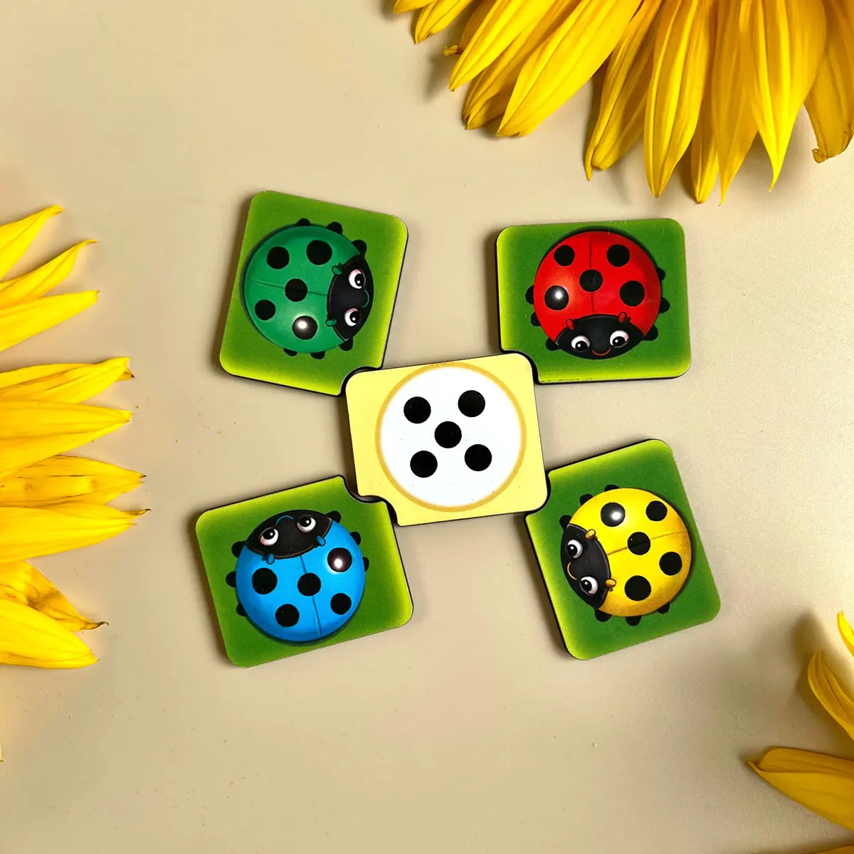 Medinis rūšiuoklis „Boružėlė: spalvos, skaičiavimas ir kryptys“ - Image 3