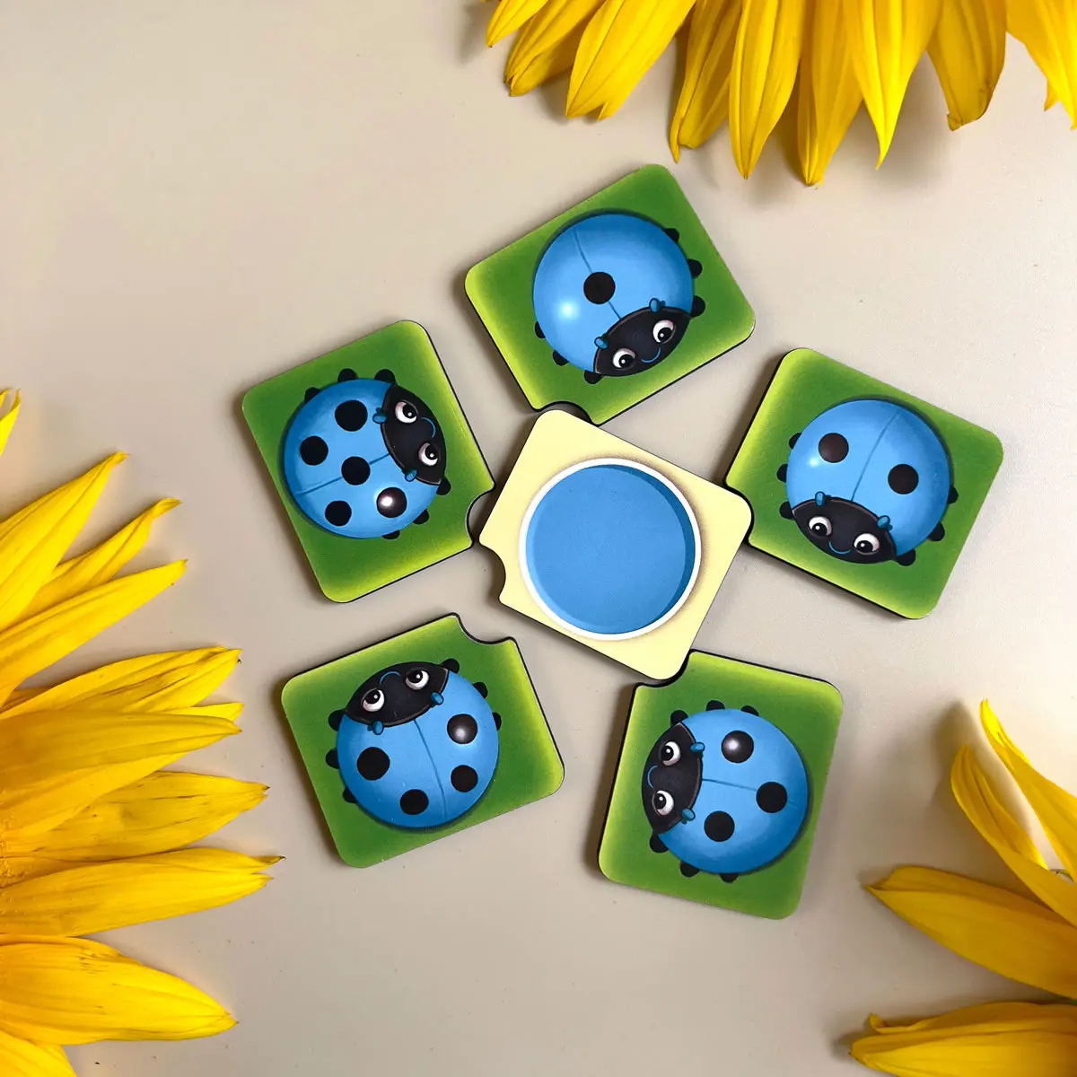 Medinis rūšiuoklis „Boružėlė: spalvos, skaičiavimas ir kryptys“ - Image 4