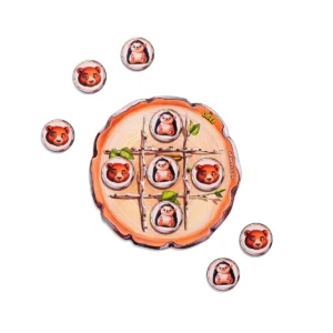 Lavinamasis žaidimas „Kryžiukai–nuliukai: ežiukas ir meškiukas“