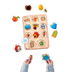 Lavinamasis medinis rūšiuoklis „Kas kur gyvena?“