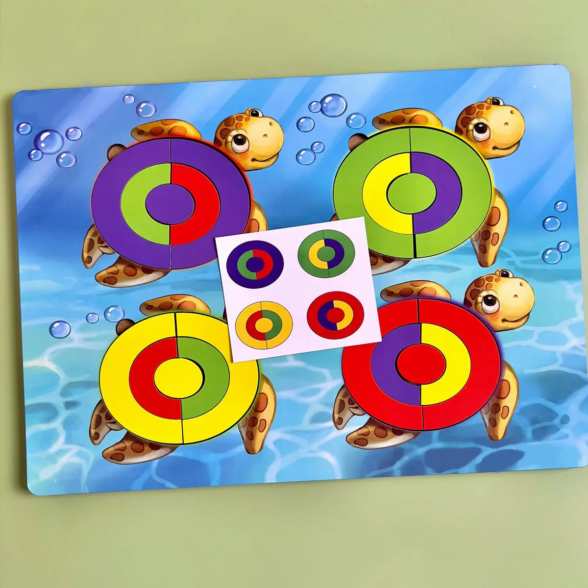 Medinis spalvų rūšiuoklis „Vėžliukai“ - Image 6